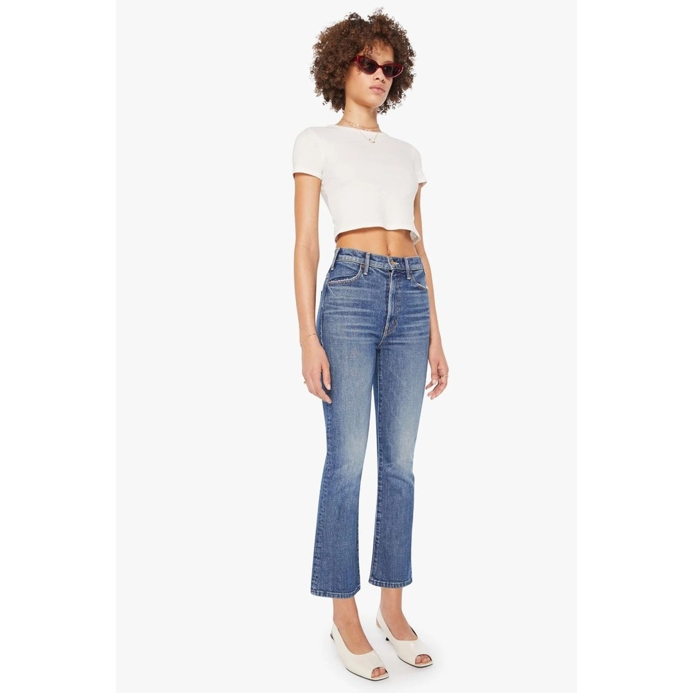 New $278 Mother The Hustler Ankle Jeans 27 Bending The Rules NWT Straight